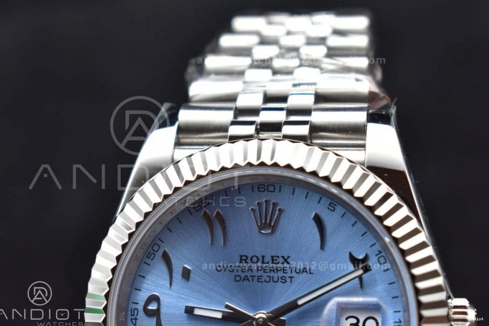 Jubilee 904L DIWF Steel Marker 1:1 SA3235 Bracelet Edition Arabic 126334 Dial DateJust Ice Best Blue 41 on 0328